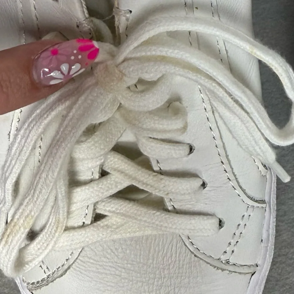 Madewell Womens Sidewalk Low Top Sneakers in Pale Parchment Multi Leather size 7
